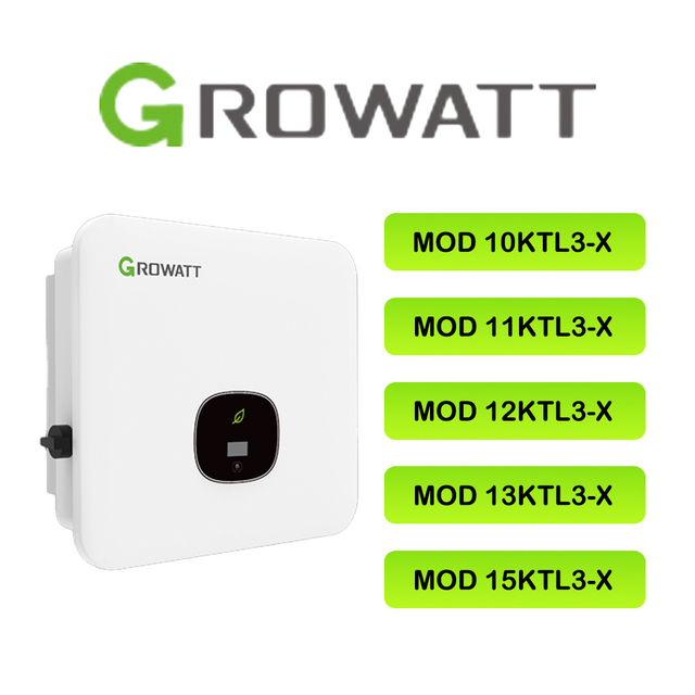 Growatt Mod15ktl3X Mod 15ktl3-X 15kw 2 Mppts Tiga Fasa Penyongsang PV Kediaman untuk Sistem Tenaga Suria