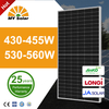 Panel Suria 450 Watt 2024 Kecekapan Baharu Panel Suria Monocrystalline 9BB untuk Perkhemahan RV Rumah Bot Bateri Ladang Atas Bumbung Marin dan Luar Grid