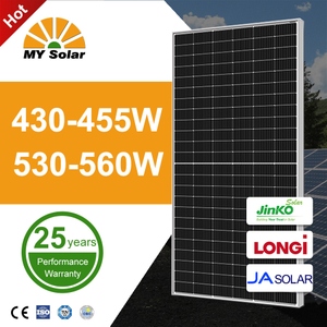 Harga Kilang Panel Suria Jinko/Ja/Trina/Dmegc/Longi A Gred Penuh Hitam 400W/405W/410W untuk Rumah dengan Waranti 25 Tahun