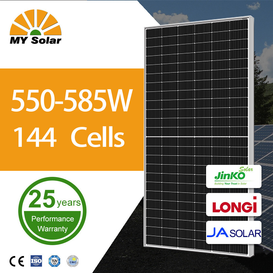 Kecekapan PV Tinggi Solavita TOPCON Panel Suria Sistem Tenaga Suria 550 Watt untuk Pam Pastura Ladang Air Terrendam